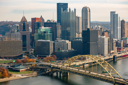 Pittsburgh downtown view