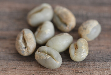 Arabica coffee beans which are polyembryonic in single form, known as Lanang Coffee beans