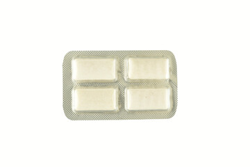 Chewing Gum Pack Isolated on White Background with Clipping Path