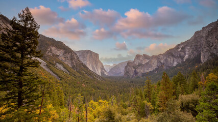 Landscape of Yosemite National Park in USA in autumn