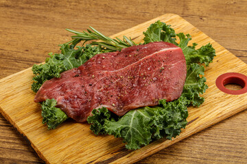 Raw beef steak for grill