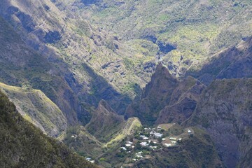 Cirque de Mafate, ilet des orangers, &icirc;le de la R&eacute;union, Oc&eacute;an Indien