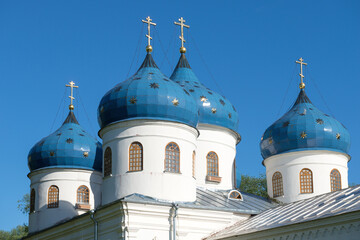 Domes of the Cathedral in honor of the Exaltation of the Holy and Life-Giving Cross of the Lord...