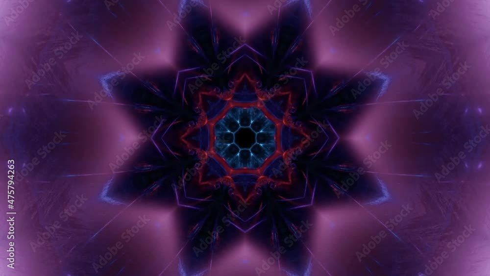 Poster a 4k rendering of kaleidoscope design pattern