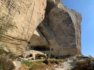 cave cities of the Crimea, view of the rock