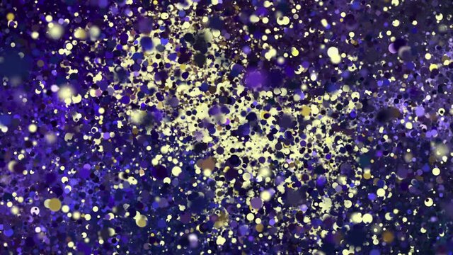 Zodiac sign Aries a symbol of the constellation of bright stars of the horoscope. Abstract animation consisting of many particles of the zodiac sign transition from the stars to its symbol.