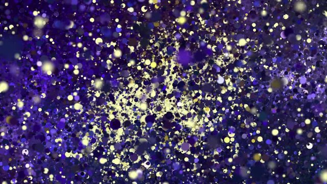 Zodiac sign Sagittarius a symbol of the constellation of bright stars of the horoscope. Abstract animation consisting of many particles of the zodiac sign transition from the stars to its symbol.