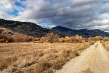 The International Hike and Bike Trail in Oliver, British Columbia