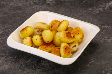 Roasted baby potato in the bowl