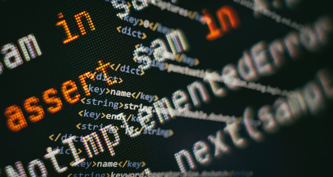 Programming source code HTML for Website development. Server logs analysis.