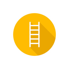 Ladder flat vector button icon