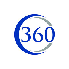360 Logo can be used for icon, company and etc