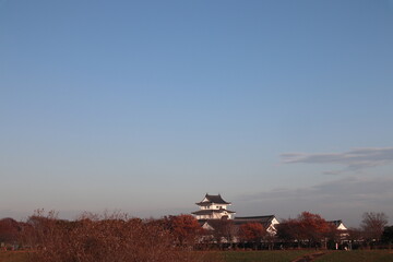 城の遠景