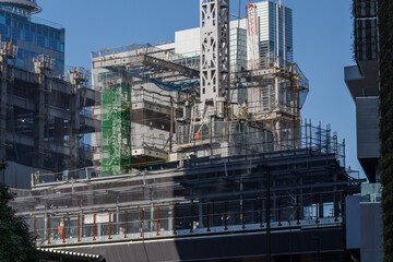 再開発が進む渋谷駅の風景