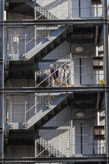 Fototapeta premium ビルの外階段
