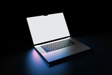 Laptop In Dark