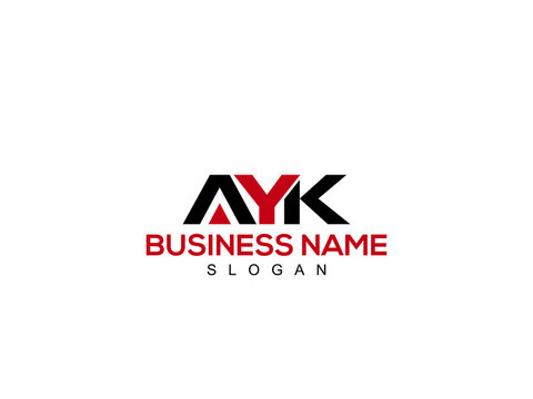 Royalty Free AYK logo, Creative ay letter logo for your business/company