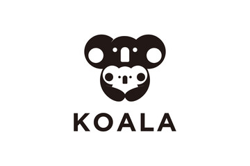 Koala logo design inspiration with cubs