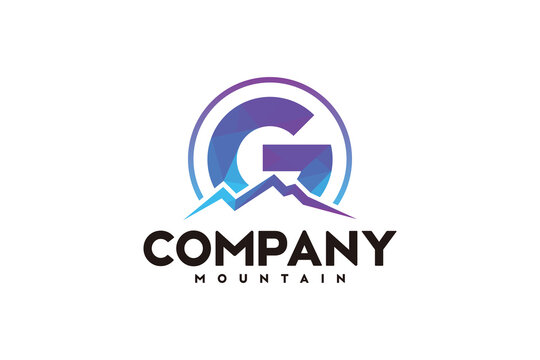 logo G ,initial design inspiration with mountain logo