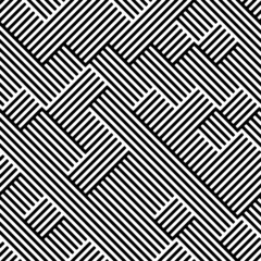 Volledige naadloze geometrische zigzag stof print patroon. Zwart-wit Vector. Textiel en woondecoratie.
