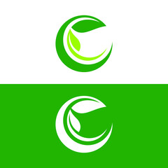 Leaf can be use for icon, sign, logo and etc
