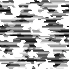 Tuinposter Full seamless modern halftone lines camouflage pattern for decor and textile. Camo design for textile fabric printing and wallpaper. Army model design for trend fashion. © MSK Design
