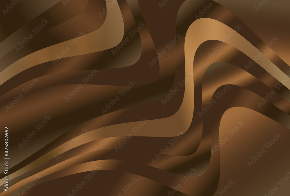 Wall mural abstract brown gradient wave background