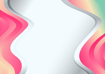 Abstract Pink and Beige Wave Business Background - 475807875