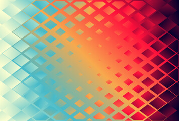 Geometric Shapes Red Orange and Blue Gradient Background Vector Graphic - 475808632