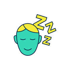 Filled outline Dreams icon isolated on white background. Sleep, rest, dream concept. Resting time and comfortable relaxation. Vector