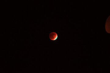 Partial lunar eclipse seen from Japan 2021/11/19