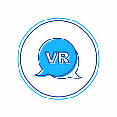 Filled outline Virtual reality icon isolated on white background. Futuristic VR head-up display design. Vector
