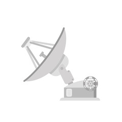 Satellite Dish as Wireless Network Communication Technology Isometric Vector Illustration