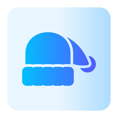 christmas cap gradient icon