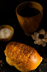 Toast with sugar topping