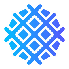 Obraz premium waffle gradient icon