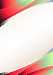 Red and Green Vertical Wave Business Background