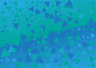 Blue Gradient Triangle Background