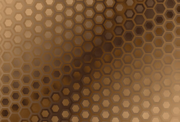 Abstract Brown Gradient Hexagon Pattern Background