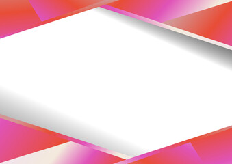 Pink and Red Business Card Background Template