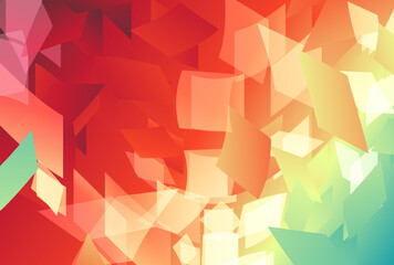 Abstract Red Yellow and Blue Gradient Background Illustration