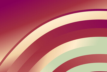 Beige Pink and Red Gradient Quarter Concentric Circles Background