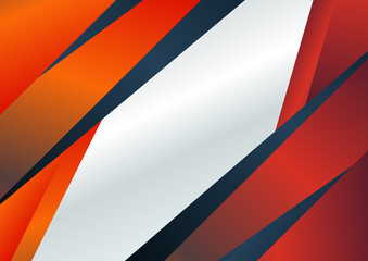 Fototapeta na wymiar Red Orange and Blue Background Template Illustrator