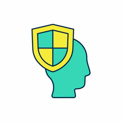 Filled outline Life insurance with shield icon isolated on white background. Security, safety, protection, protect concept. Vector