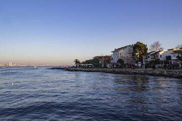 Scenic view of the Burgaz Island in the Sea of Marmara, Turkey