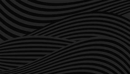 Black and white wavy pattern with curved lines