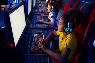 Top view of friends playing video games together and having fun.