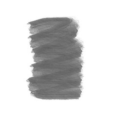 black watercolor brush isolated on white