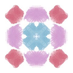 pink watercolor isolated on white