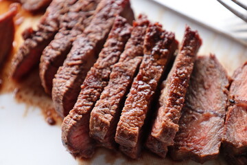grilled meat on a grill